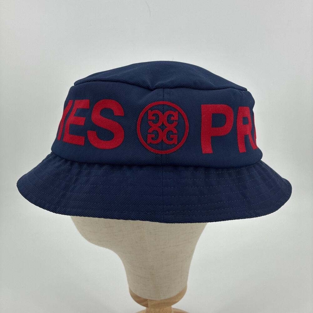 G/Fore Bucket Hat Men Large Blue Boonie Pray For Birdies Golf Active Stretch